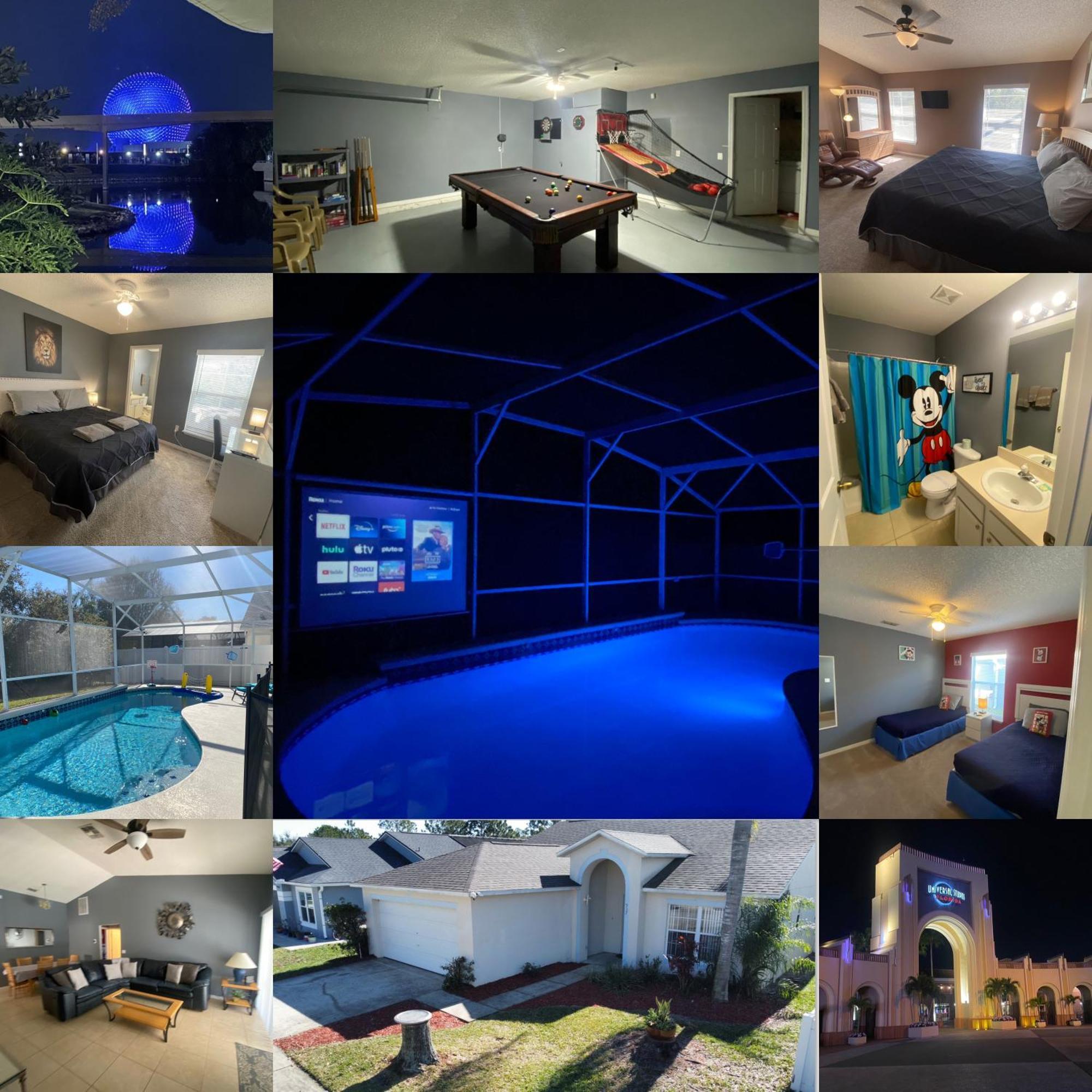 3 Bedroom Villa With Poolside Cinema And Games Room Close To Theme Parks Sleeps 6 Plus 2 Orlando Eksteriør bilde